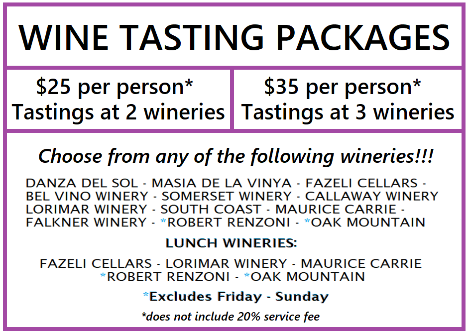 wine tour packages